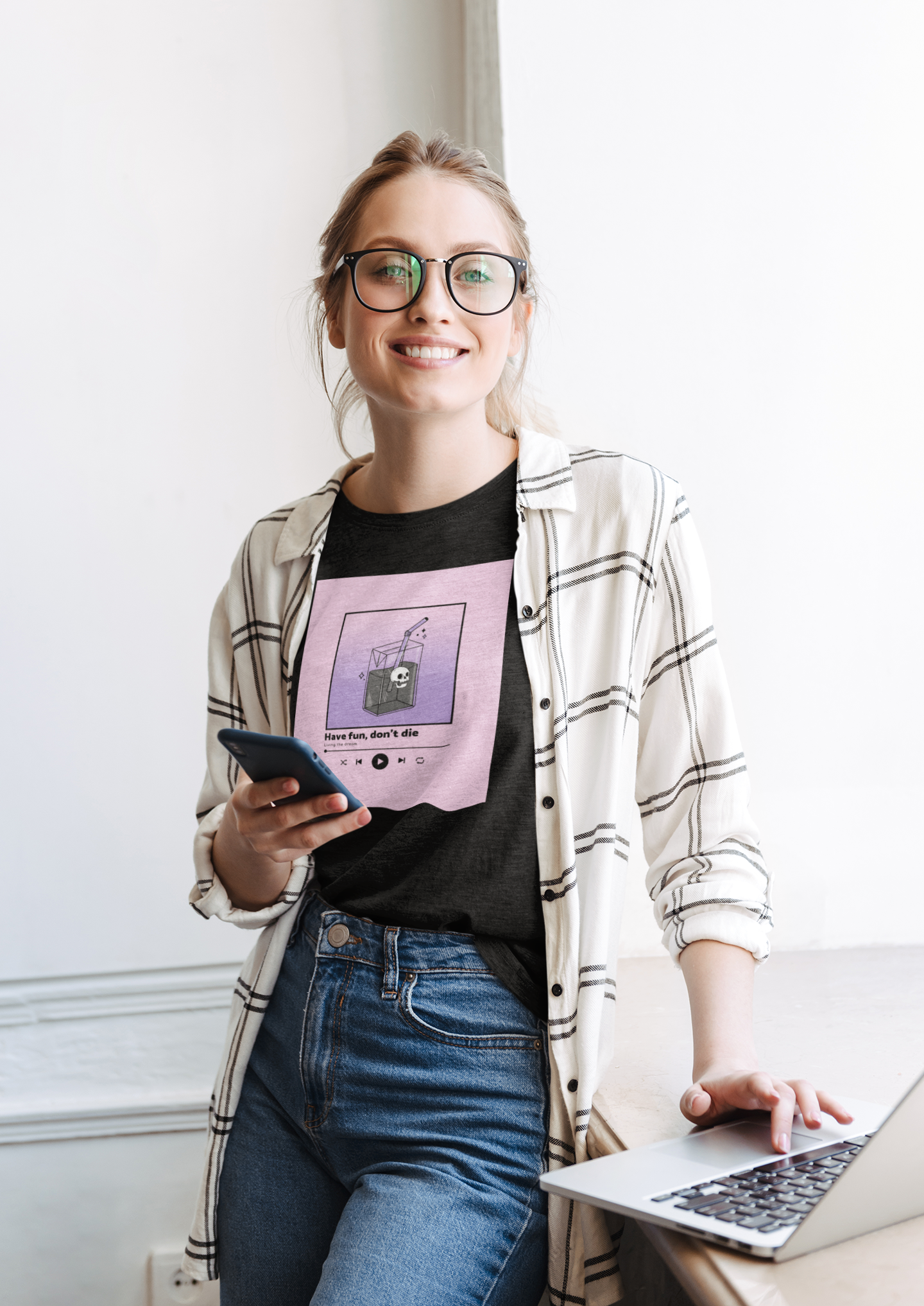 Have Fun // Don't Die Women's Tee x BlACK TiE