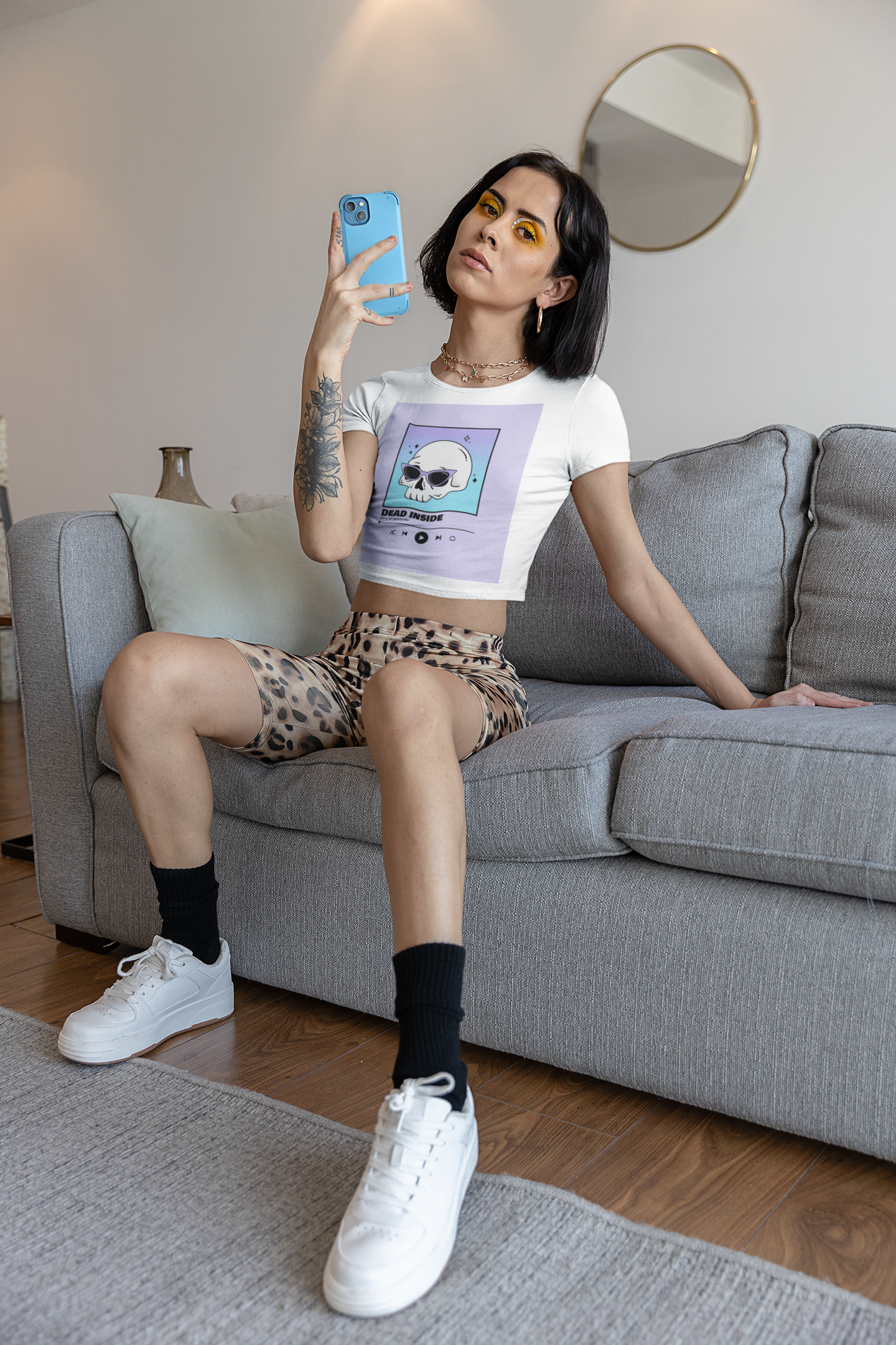 Dead Inside Women's Croppie Tee x BlACK TiE