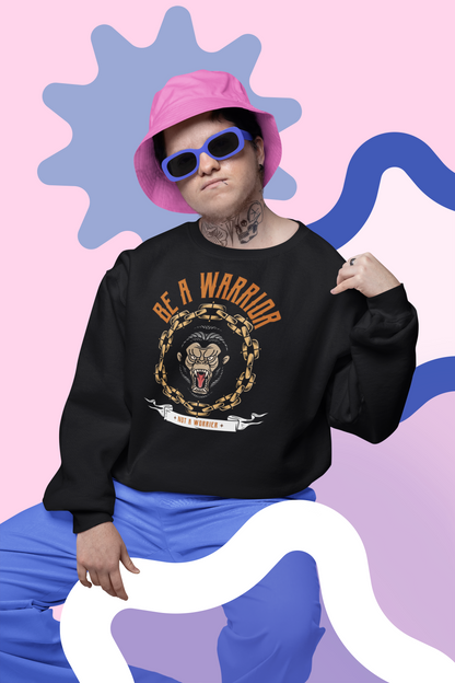 Warrior//Worrier Crewneck Sweatshirt x BlACK TiE