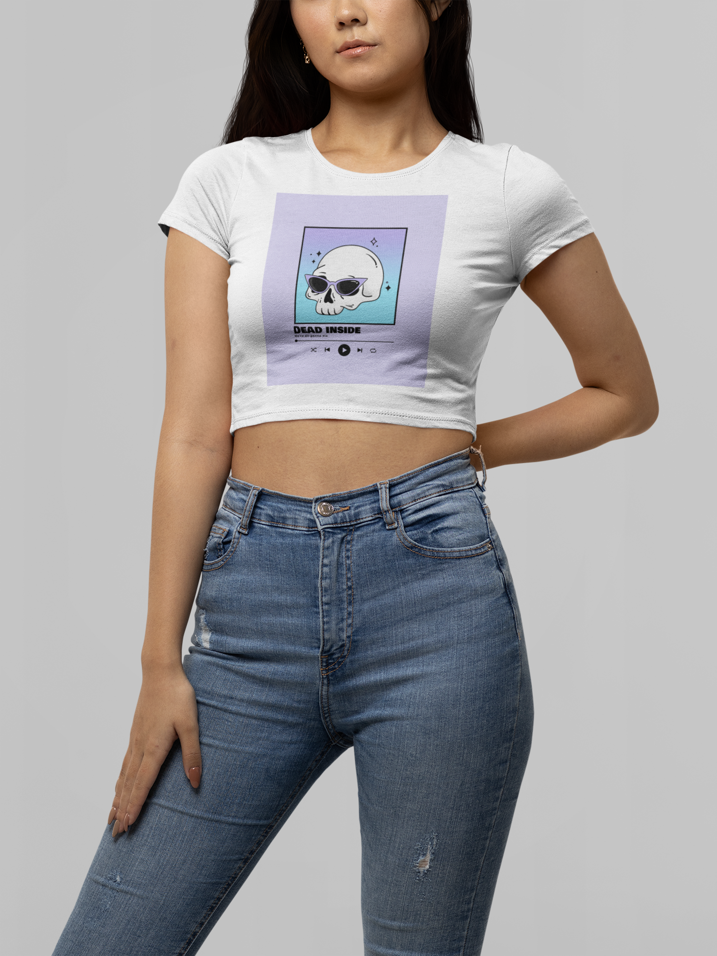 Dead Inside Women's Croppie Tee x BlACK TiE