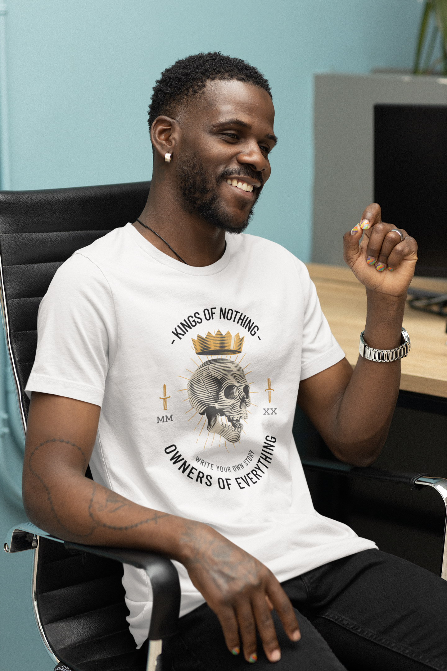 Kings of Nothing [Whiteout] Tee x BlACK TiE