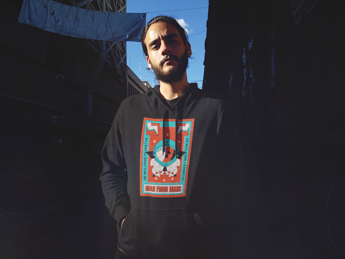 Man From Mars Hoodie x BlACK TiE