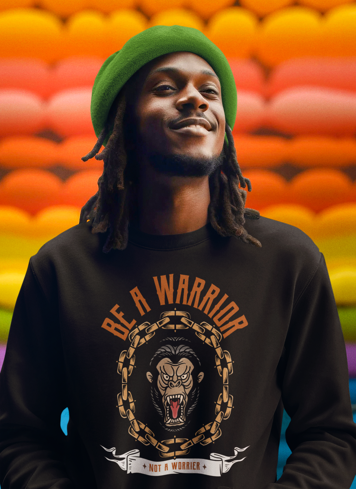Warrior//Worrier Crewneck Sweatshirt x BlACK TiE