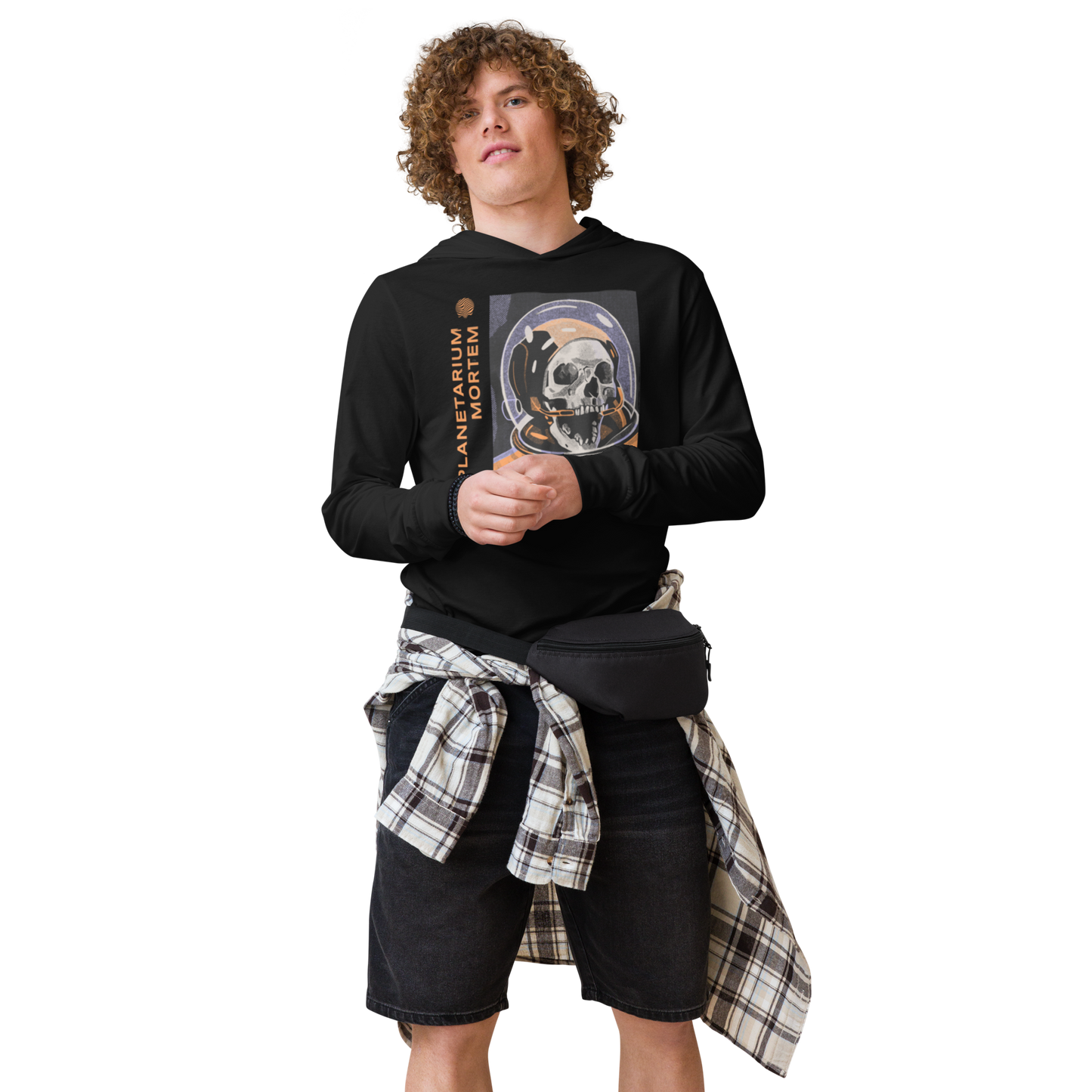 Space Skellie Hooded Long Tee x BlACK TiE