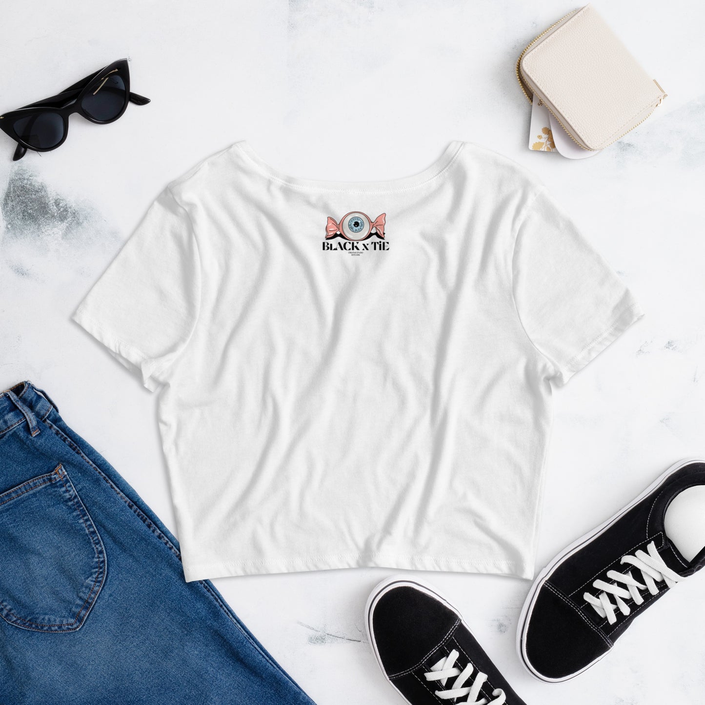 Dead Inside Women's Croppie Tee x BlACK TiE