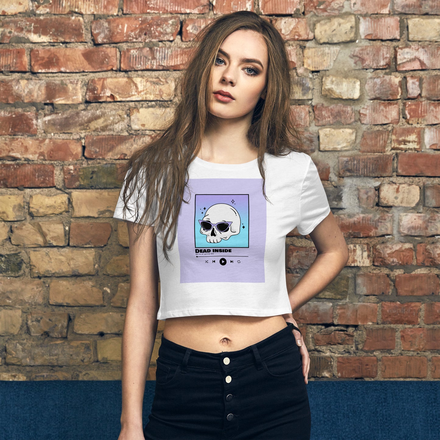 Dead Inside Women's Croppie Tee x BlACK TiE
